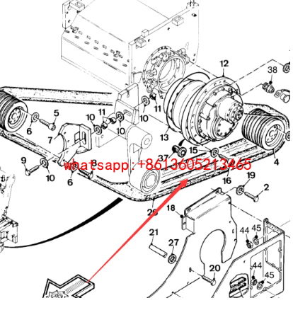 Milling machine milling hub drive belt 72069