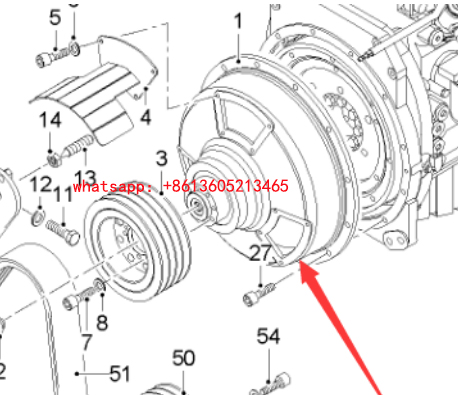 Milling machine hub clutch assembly 182230
