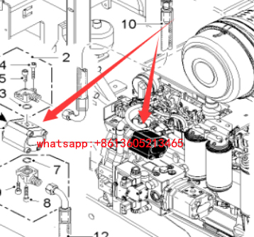 Milling machine feeding belt hydraulic pump 207724