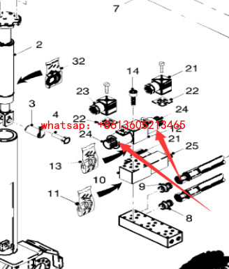 Milling machine inlet steering solenoid valve 9702