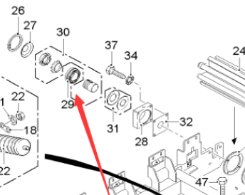 Milling machine return roller bearing 1387