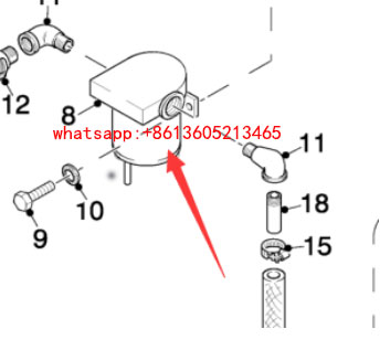 Milling machine bypass pipe fuel pump 64798