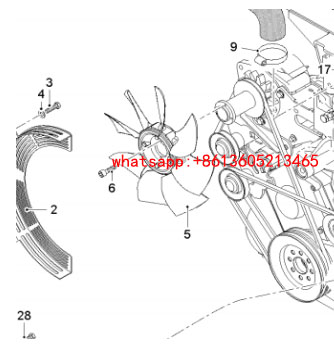 Imported milling machine engine fan 2102892