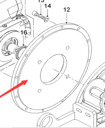 Imported milling machine flywheel connection disc 