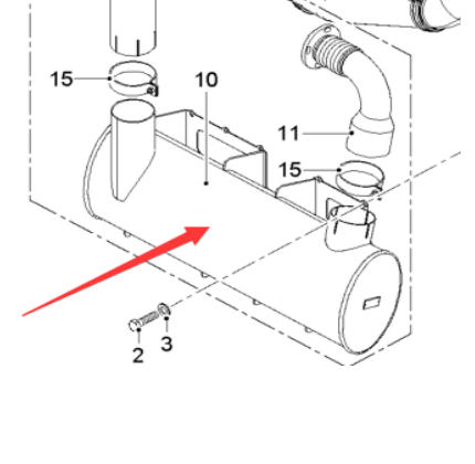 Machining machine engine muffler 2048512