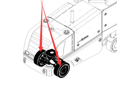 Milling machine front wheel 199580