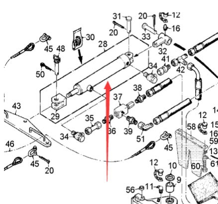 Imported milling machine feed belt lifting cylinde