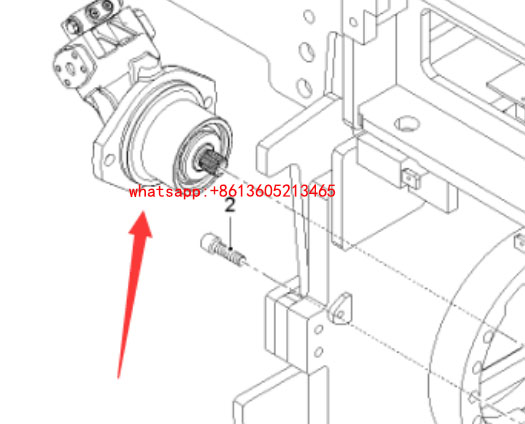 Imported milling machine milling drum motor 254494