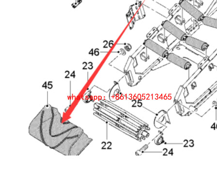 Milling machine feed belt 2185067