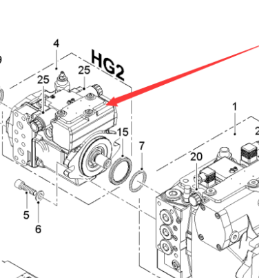Imported milling machine行走 pump 2248834