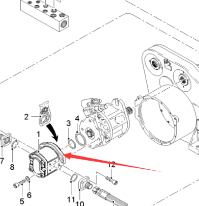 Pump drives hydraulic gear pump 195102