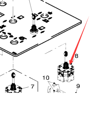 Grinding machine operation control lever 99689