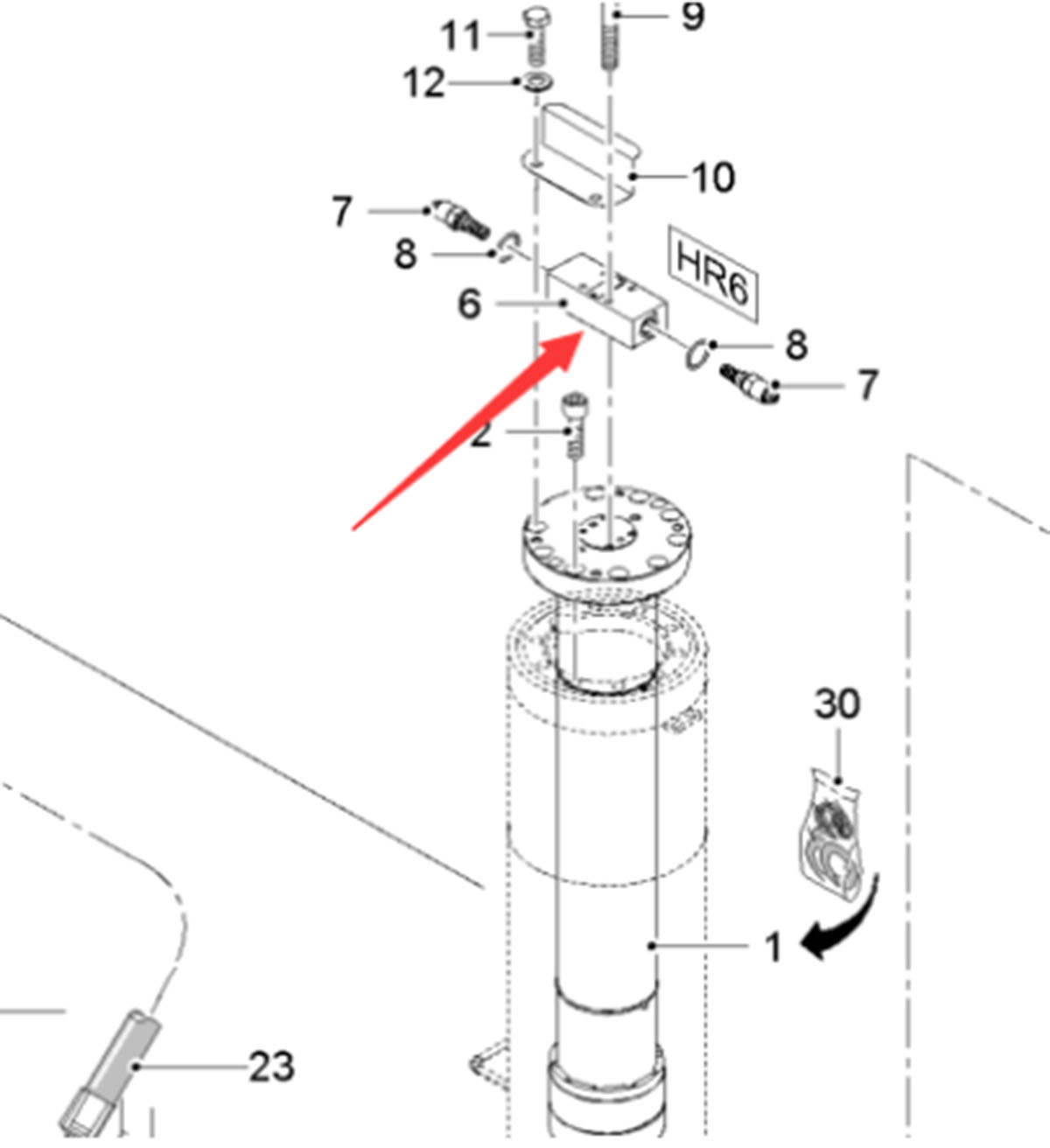 Machining machine leg oil cylinder valve chamber 2