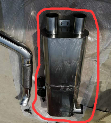 Imported milling machine engine muffler 190337