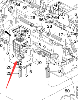 Grinding oil-water separator assembly 122647