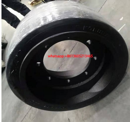 The solid tire for the front wheel of the road mil