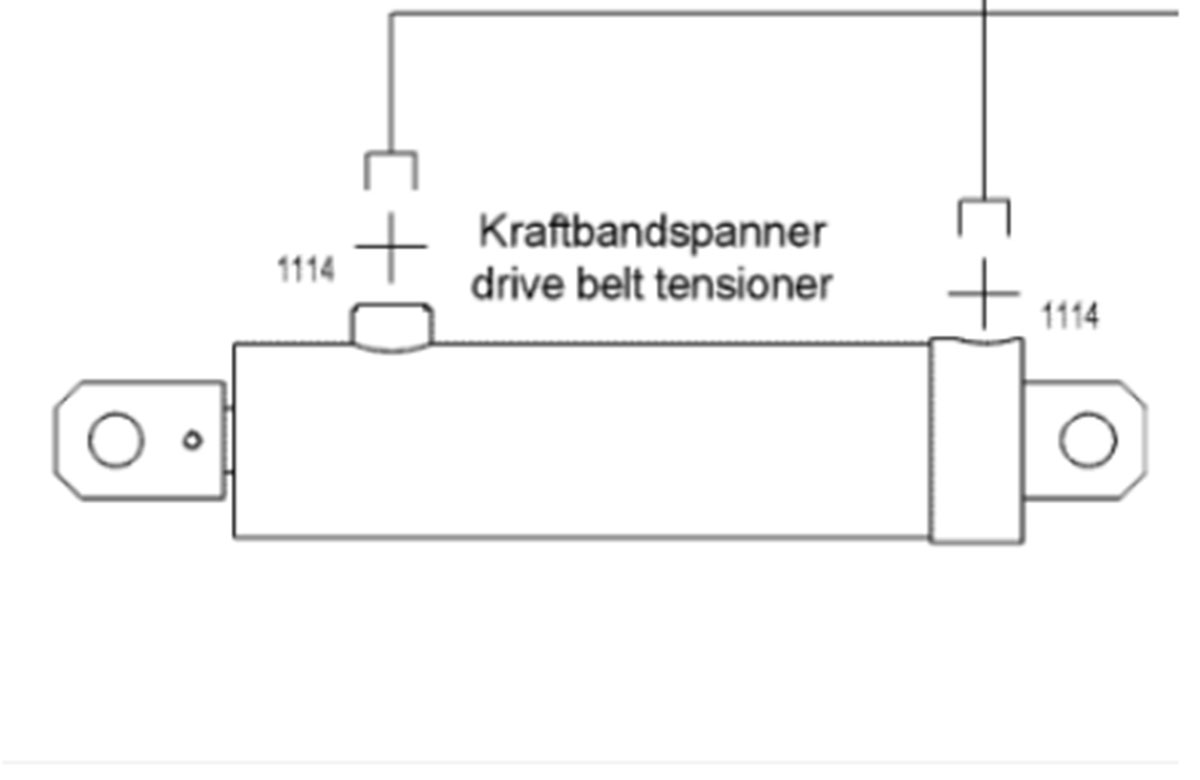 Grinding machine walking tensioning oil cylinder 2