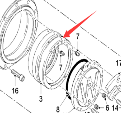The milling machine milled the bearing housing cov