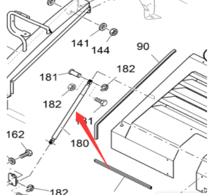 Paver imported engine hood air spring 2254166