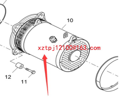 Squeegee heating motor for paver 2408851