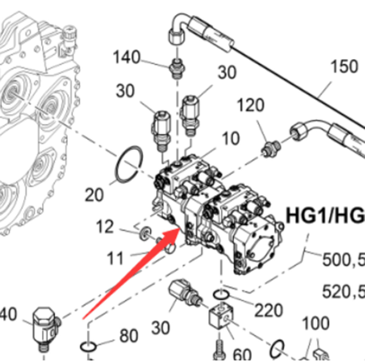 Hydraulic pump for paving machine walking system, 