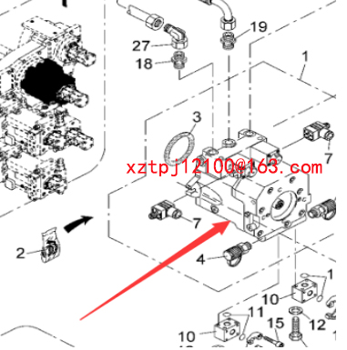 Pumping unit for imported paver 9627861000