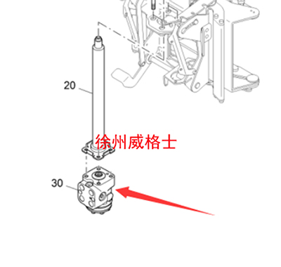 Imported paver operation steering gear 2056447