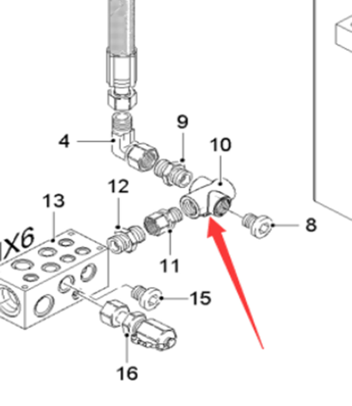 Imported milling machine hydraulic blockage indica