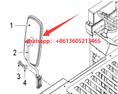 Grinding machine rearview mirror 2285821