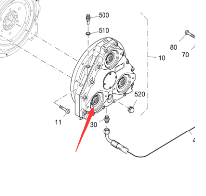 Imported Paver Hydraulic Pump Transfer Case Assemb