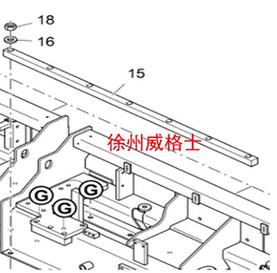 Imported pavement roller smoothing plate main body