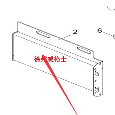 The one-meter spiral front guard plate of the mixe