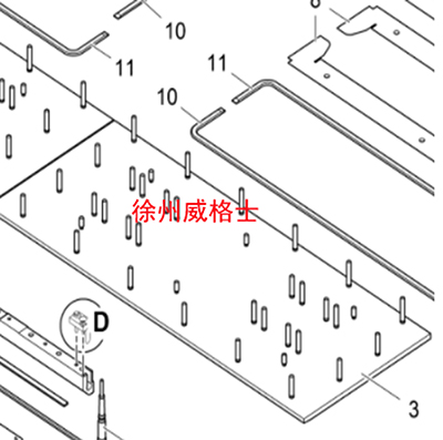 Imported asphalt paver main unit heating plate bas