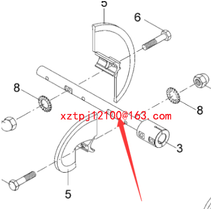 Imported paver with extended spiral shaft 46220124